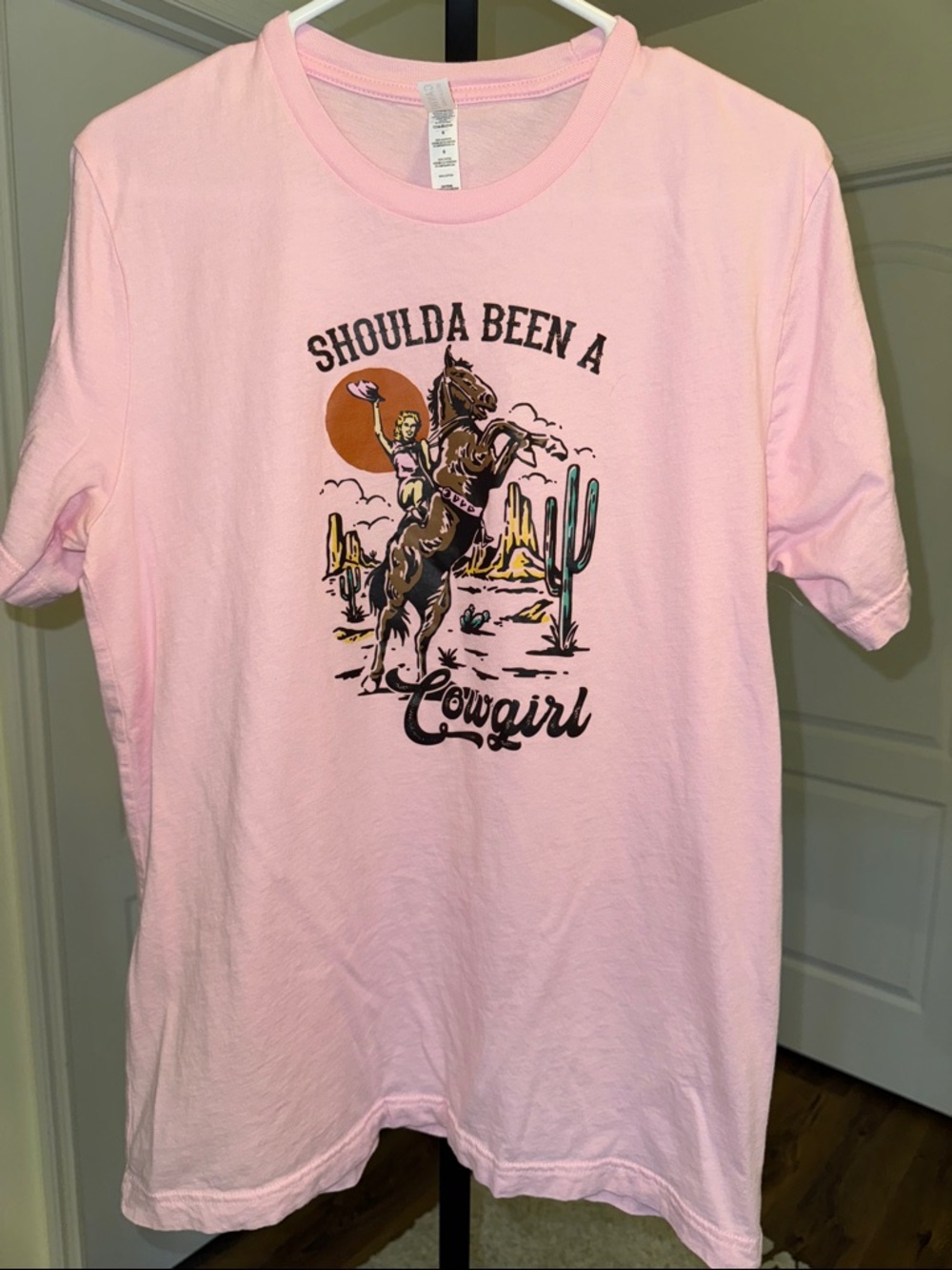 Shoulda Been A Cowgirl Tee - Size L